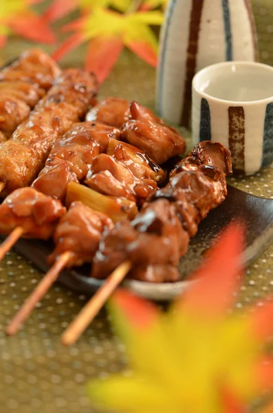 Saiblingshühnchen namens Yakitori — Stockfoto