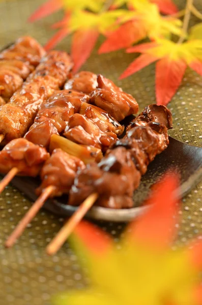 Yakitori denilen char ızgara tavuk