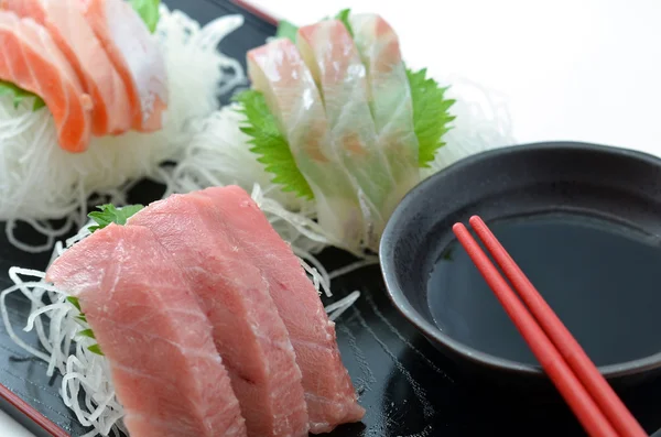 Sliced raw fish called Sashimi — Stock Photo, Image