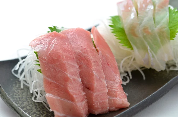 Sliced raw fish called Sashimi — Stock Photo, Image