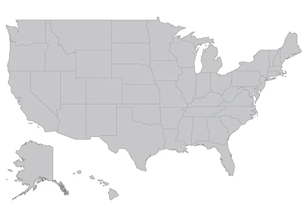 Mapa Ameriky — Stockový vektor