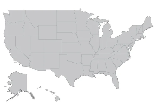 Χάρτη της Αμερικής — Διανυσματικό Αρχείο