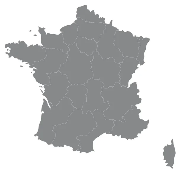 Une carte de la France — Image vectorielle