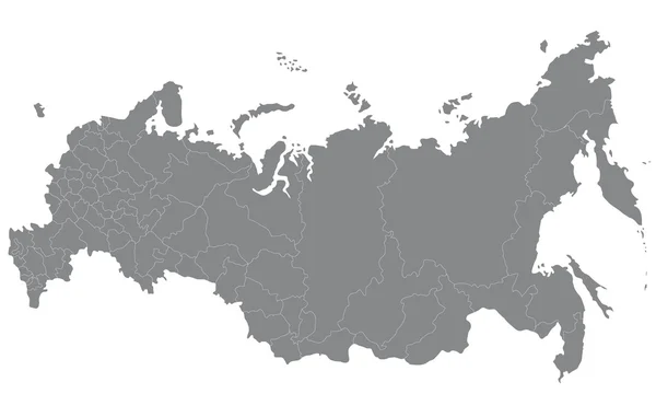 Un mapa de Rusia — Vector de stock