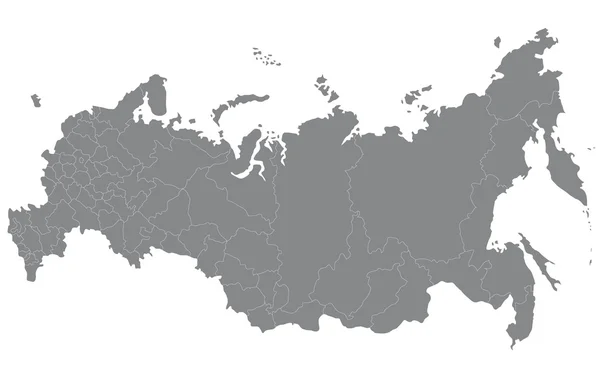 Um mapa da Rússia —  Vetores de Stock