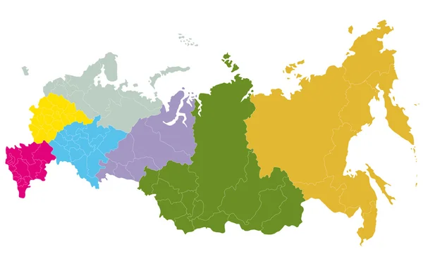 A map of Russia — Stock Vector