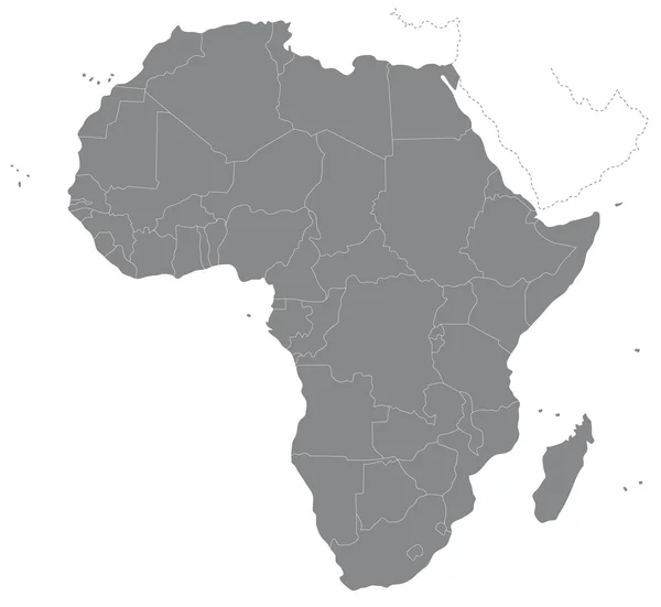 Карта Африки — стоковий вектор