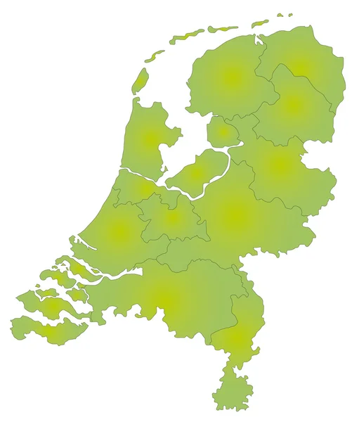 Hollanda Haritası — Stok Vektör