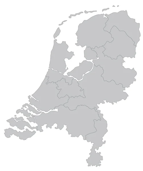 Mapa online de Holanda — Archivo Imágenes Vectoriales