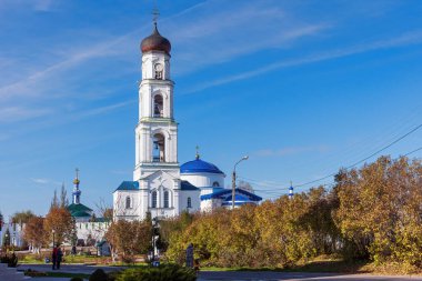 Raifa Manastırı 'nın çan kulesi, Kazan, Tataristan Cumhuriyeti, Rusya.