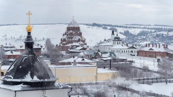 View of the Cathedral of the Icon of the Mother of God Joy of All Who Sorrow, Sviyazhsk. — стоковое фото