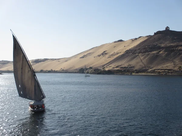 Segeln auf dem Nil Stockbild