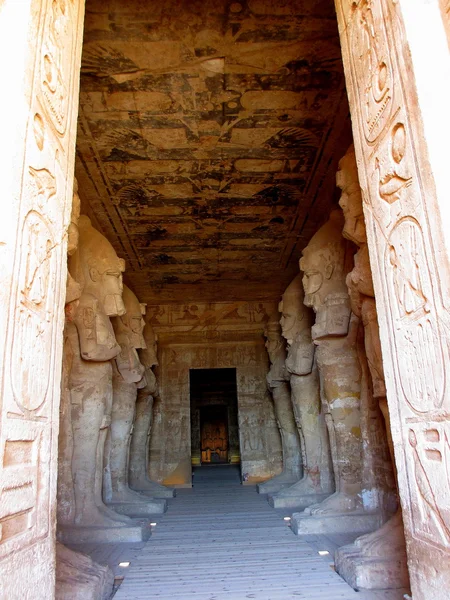 Dentro do templo de Abu Simbel Imagens Royalty-Free