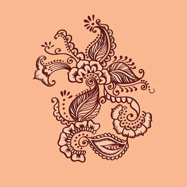 Dibujo vectorial de Henna — Vector de stock