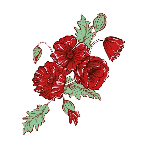 Векторный цветочный букет — стоковый вектор