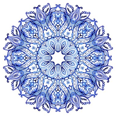 Clipart suluboya. bardak altlığı peçete yuvarlak dantel modeli