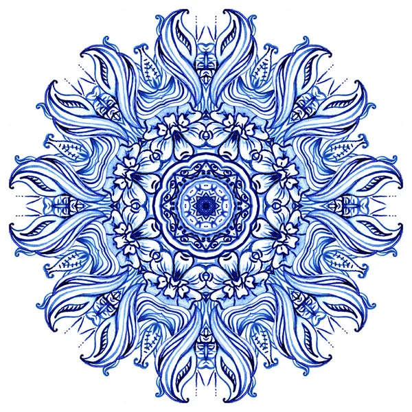 Clipart Watercolor. Doily round lace pattern