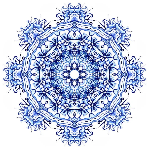 Clipart Watercolor. Doily round lace pattern