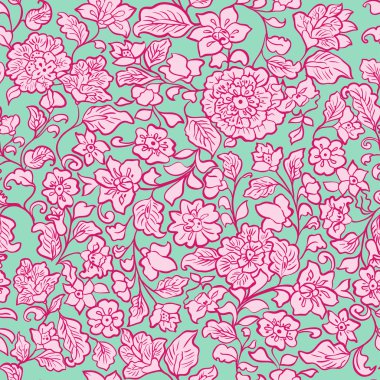 çiçek ve yaprak ile sorunsuz summertexture.