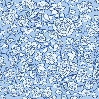 çiçek ve yaprak ile sorunsuz summertexture.