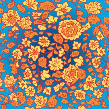 çiçek ve yaprak ile sorunsuz summertexture