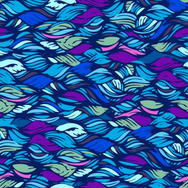 vektör kesintisiz dalga deseni