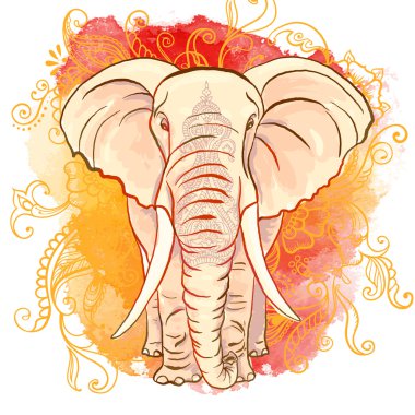 Download Watercolor Elephant Free Vector Eps Cdr Ai Svg Vector Illustration Graphic Art