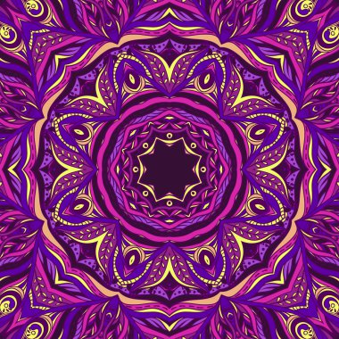 vektör mozaik dantel modeli. Daire arka plan