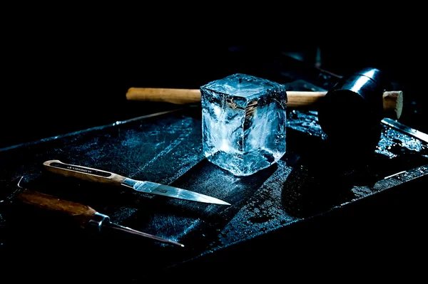 Cubo de hielo Hancrafted — Foto de Stock