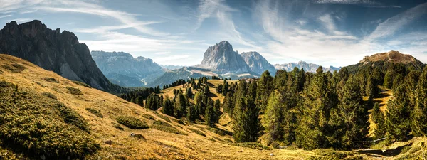 Valle de la montaña Groedner — Foto de Stock