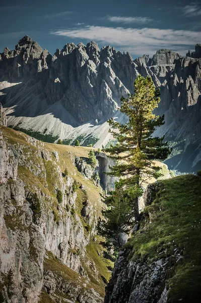 Mountains of Groedner valley — Stock Photo, Image