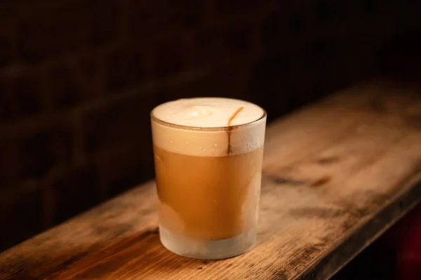 Cocktail Version Whiskey Sour Cosy Ambience — Stock Photo, Image