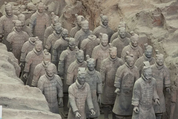 Esercito cinese di terracotta Xi'an — Foto Stock