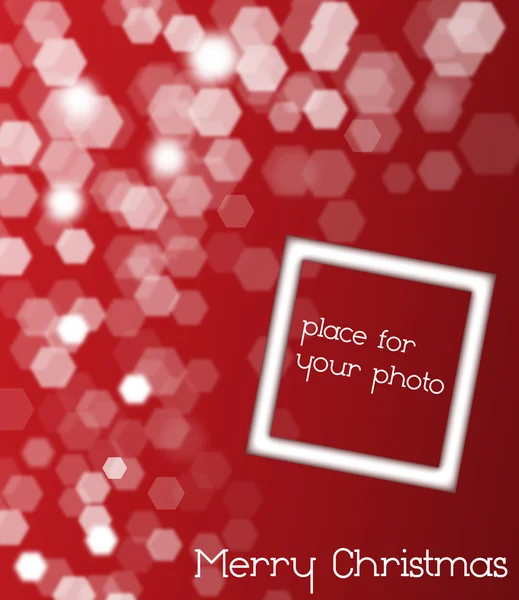 Tarjeta roja de Navidad — Archivo Imágenes Vectoriales