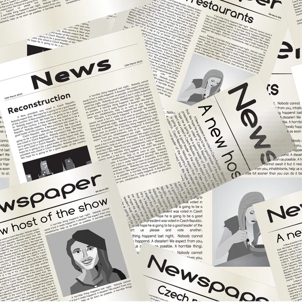 Newspaper seamless background — Stock Photo, Image