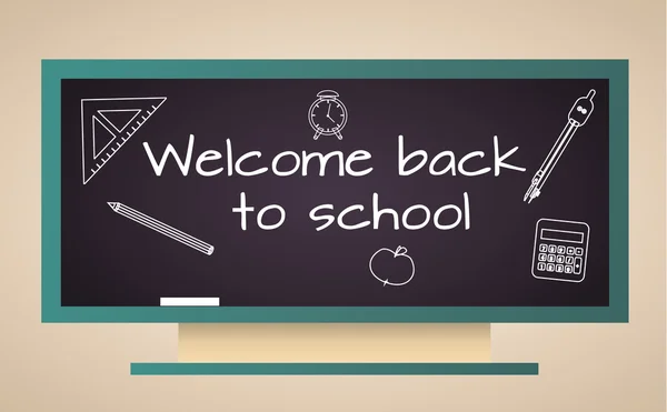 Welcome back to school — Stock Vector