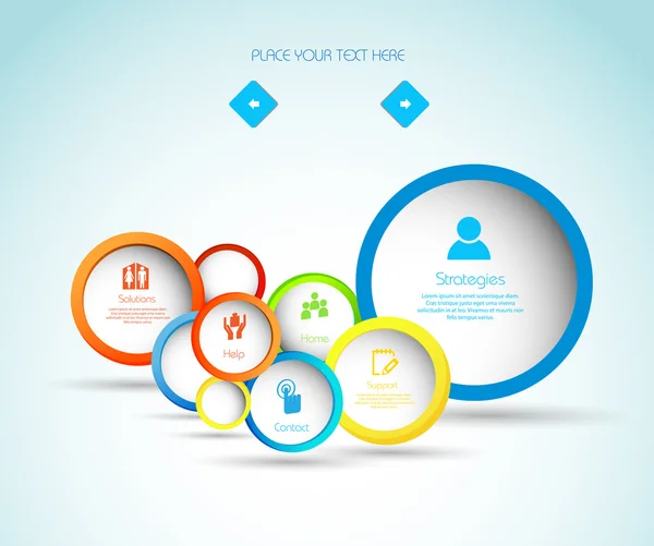 Web tasarım daire kabarcık