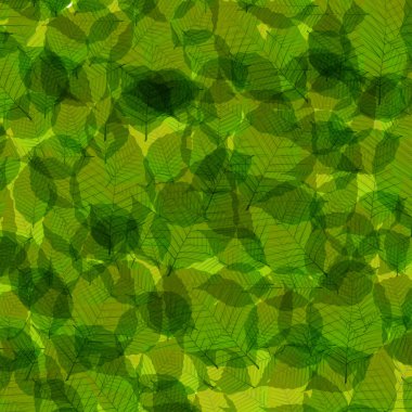 yeşil yapraklar resimleme