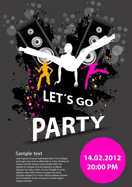 Party design template — Stock Vector