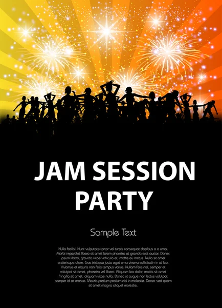 Parti, jam-session — Stock vektor