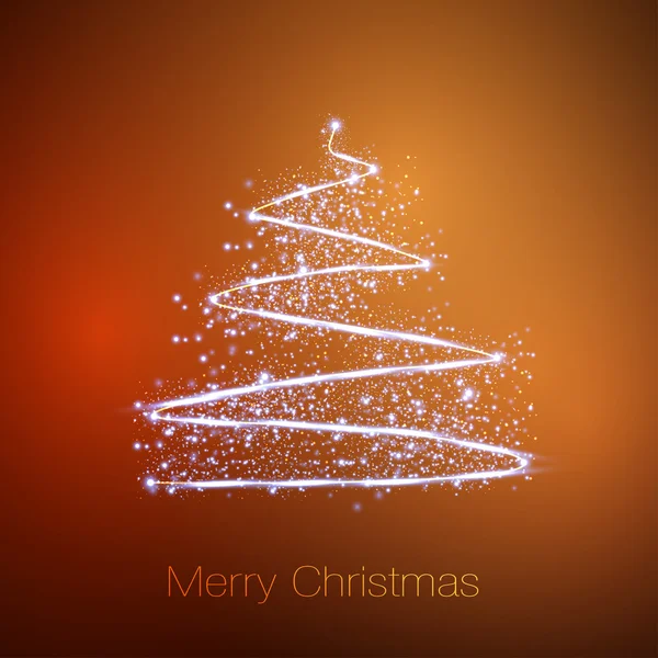 Feliz árbol de Navidad, eps10, fácil editable — Archivo Imágenes Vectoriales