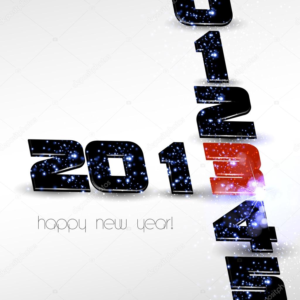 2013 Happy New Year card