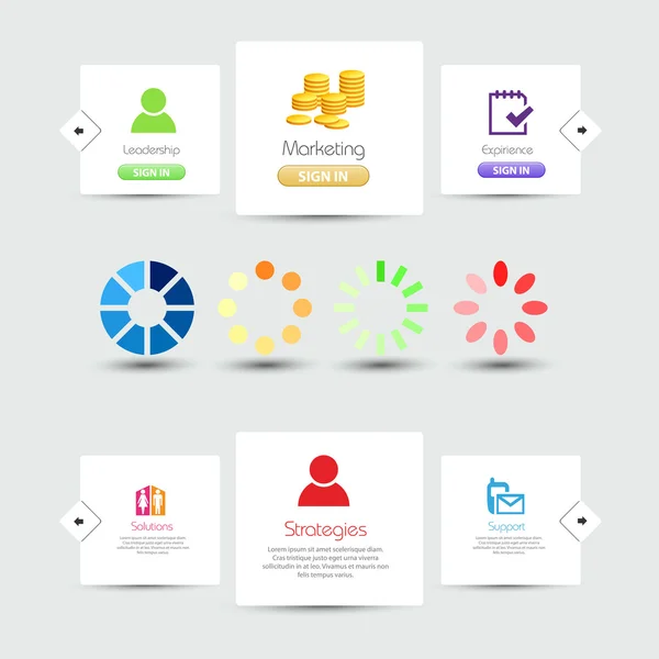 Dekoratif Web öğeleri, kolay düzenlenebilir