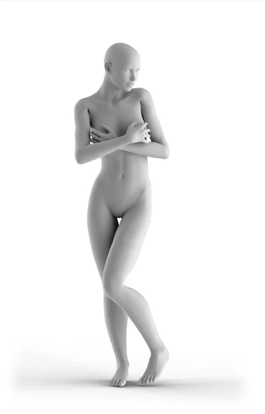 Illustration de portrait de femme 3d — Photo