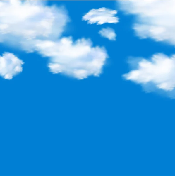 Blauwe lucht met wolken — Stockvector