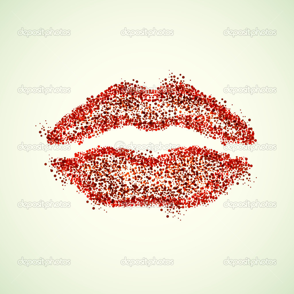 Beautiful womans lips, you can easy editable