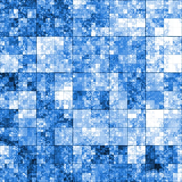 Blå mosaikkakel, abstrakt färgstarka bakgrund — Stockfoto