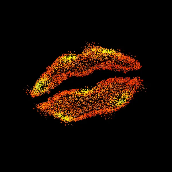 Bibir wanita abstrak - Stok Vektor