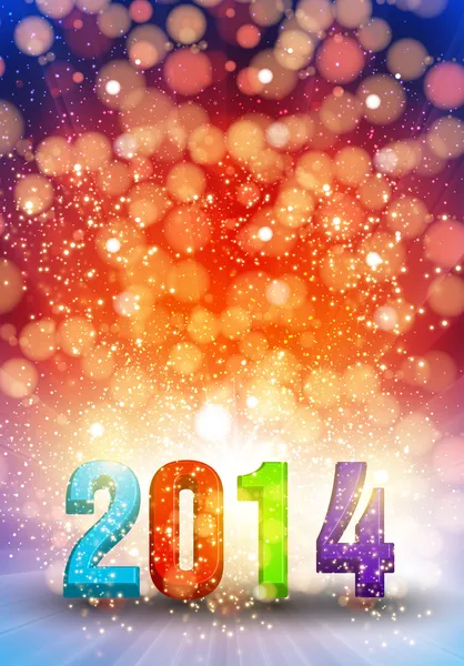 2014年明けましておめでとうございます — ストックベクタ