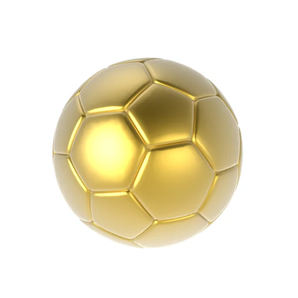 Pelota de fútbol de oro —  Fotos de Stock